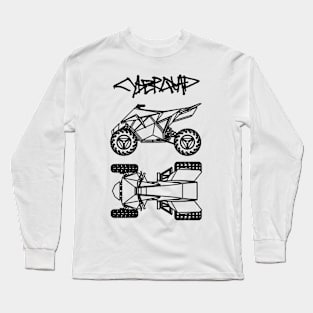 Cybertruck ATV CyberQuad Blueprint Long Sleeve T-Shirt